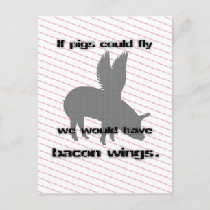 Cartão Postal bacon