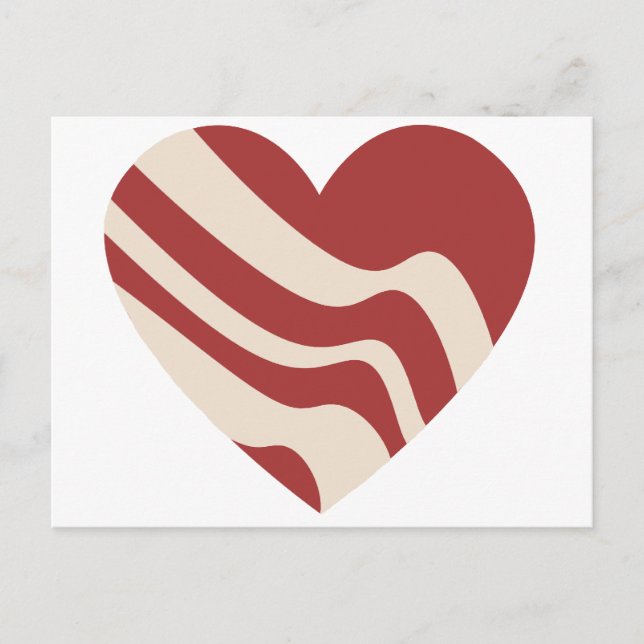 Cartão Postal Bacon Heart (Frente)