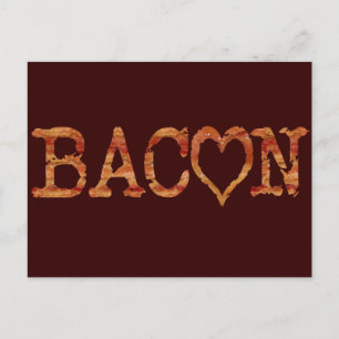 Cartão Postal Bacon LOVE