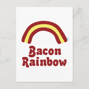 Cartão Postal Bacon Rainbow