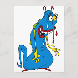 Cartão Postal Bactéria azul