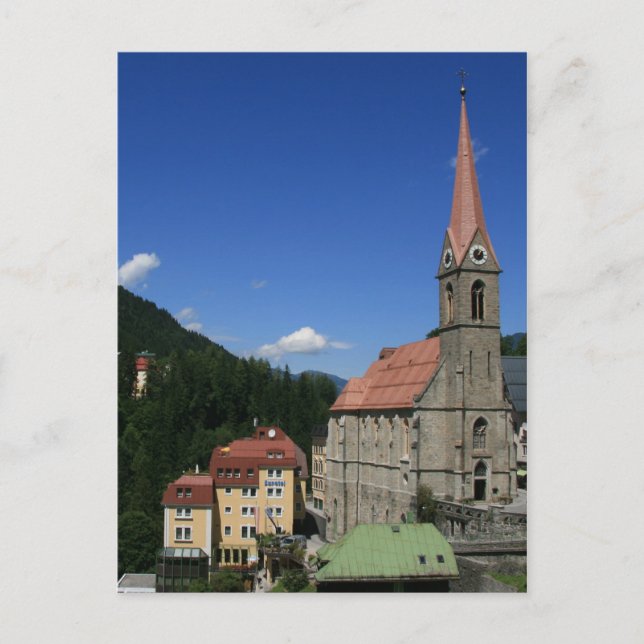 Cartão Postal Bad Gastein, Áustria (Frente)