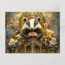 Cartão Postal Badgers em uma cena de fantasia