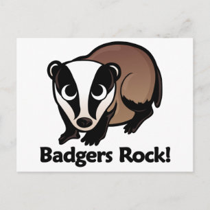 Cartão Postal Badgers Rock!