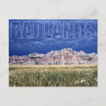 Badlands e Prairie South Dakota Postcard