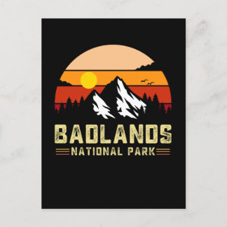 Cartão Postal badlands national park sul dakota vintage T-Shir