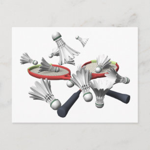 Cartão Postal Badminton