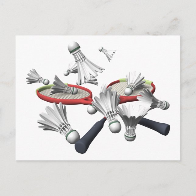 Cartão Postal Badminton (Frente)