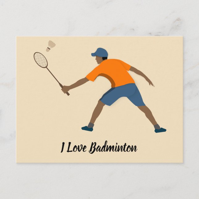 Cartão Postal Badminton (Frente)