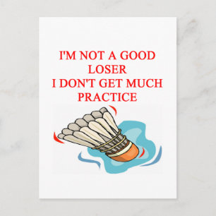 CARTÃO POSTAL BADMINTON