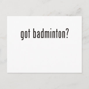 Cartão Postal badminton obtido?