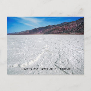 Cartão Postal Badwater Basin, Death Valley, California,