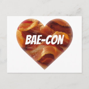 Cartão Postal BAE-CON - Para Amantes de Bacon em todos os lugare