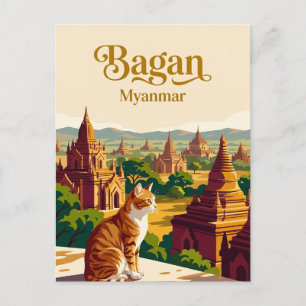 Cartão Postal Bagan Myanmar