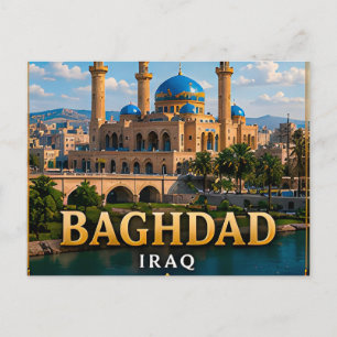 Cartão Postal Bagdá Iraque Viagem ao Patrimônio Mesopotâmico 🗺️