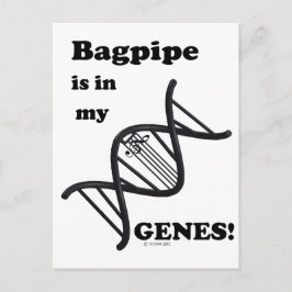 Cartão Postal Bagpipe Está Em Meus Genes