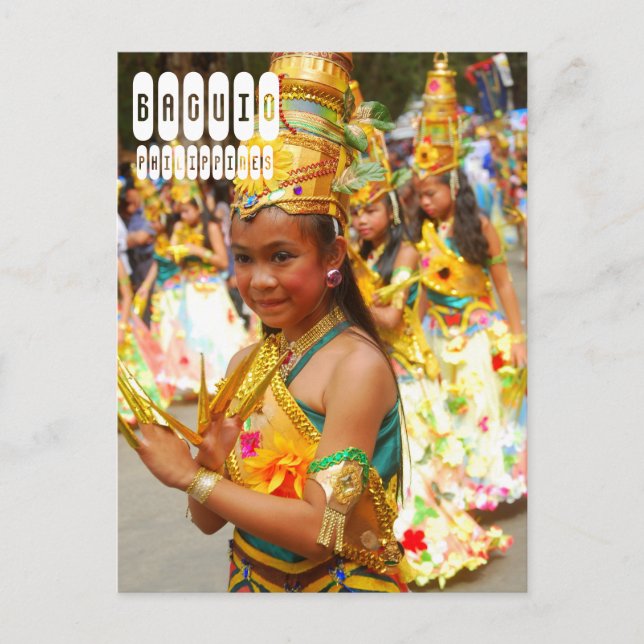 Cartão Postal Baguio nas Filipinas (Frente)