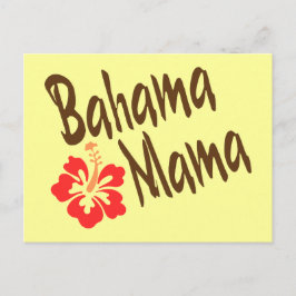 Cartão Postal Bahama Mama com hibisco