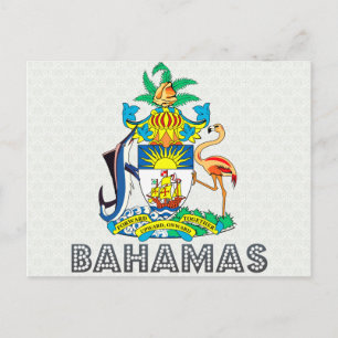 Cartão Postal Bahamas Casaco de armas