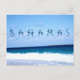 Cartão Postal Bahamas e Oceano
