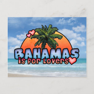 Cartão Postal Bahamas é para amantes
