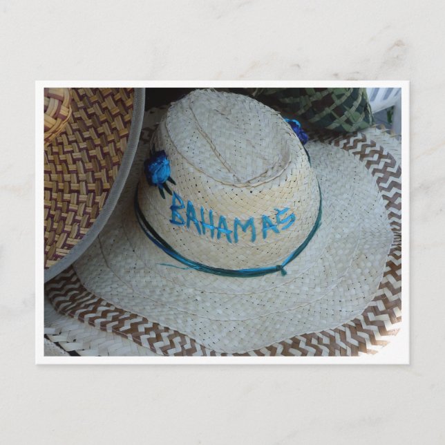 Cartão Postal bahamas — fronteira (Frente)
