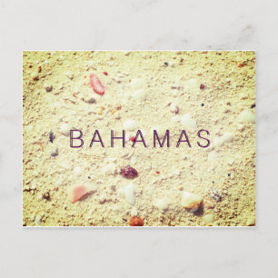 Cartão Postal Bahamas texturizadas de areia
