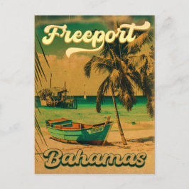 Cartão Postal Bahamas Vintage Souvenirs 80s