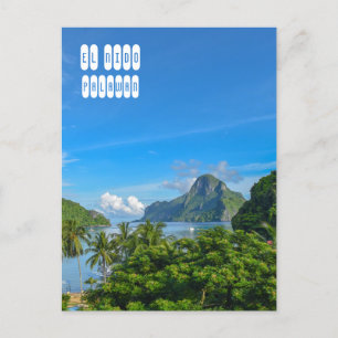 Cartão Postal Baía de Bacuit em El Nido Palawan