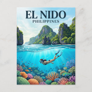 Cartão Postal Baía de Bacuit Filipinas