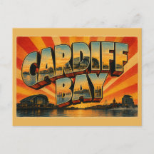 Baía de Cardiff, País de Gales, Arte de Viagem Vin