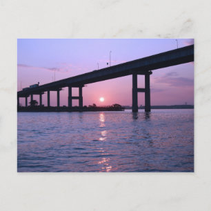 Cartão Postal Baía de Chesapeake no nascer do Sol