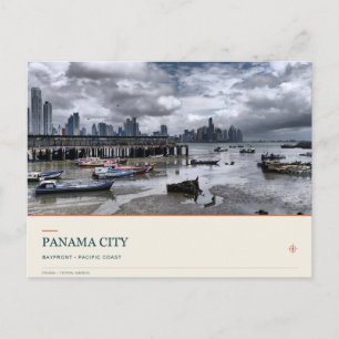 Cartão Postal Baía de Cidade do Panamá e horizonte
