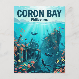 Cartão Postal Baía de Coron Filipinas