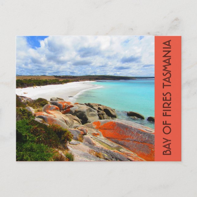 Cartão Postal baía de fogo praia (Frente)