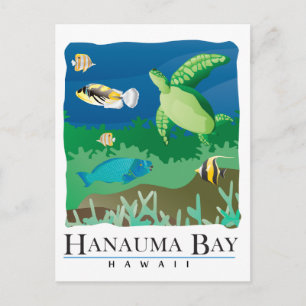 Cartão Postal Baía de Hanauma Oahu Havaí