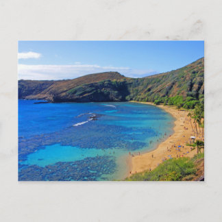 Cartão Postal Baía de Hanauma profunda 3, Honolulu, Oahu, Havaí,
