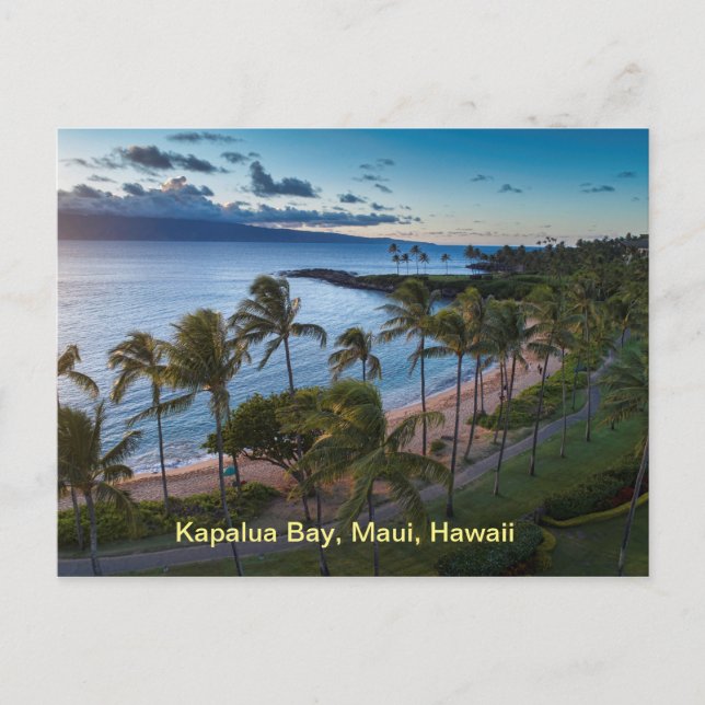 Cartão Postal Baía de Kapalua, Maui, Havaí (Frente)