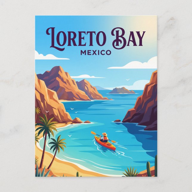 Cartão Postal Baía de Loreto México (Frente)