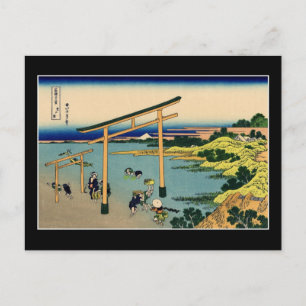 Cartão Postal Baía de Noboto (por Hokusai)