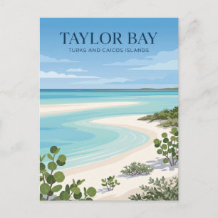 Cartão Postal Baía de Taylor Ilhas Turcas e Caicos