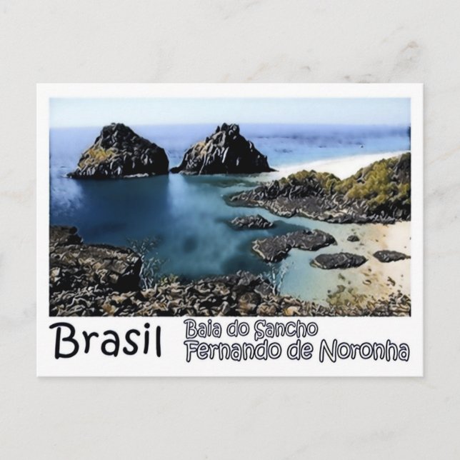Cartão Postal Baia Do Sancho - Brasil - (Frente)