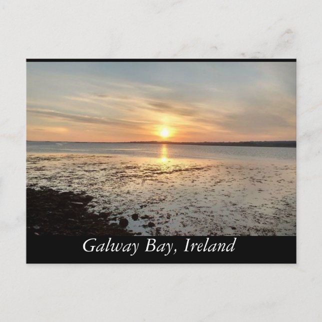 Cartão Postal Baía Ireland de Galway (Frente)