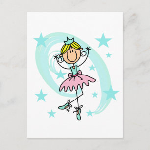 Cartão Postal Bailarina - Camisetas e Presentes Loiras