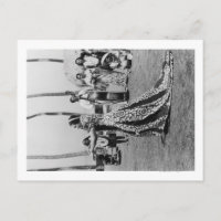 Bailarina Holoku Hula com Fotografia da Banda - Ha