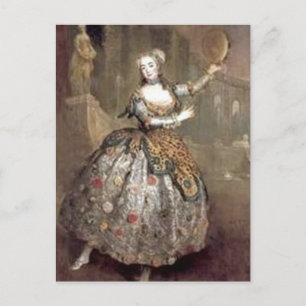 Cartão Postal Bailarina Vitoriana