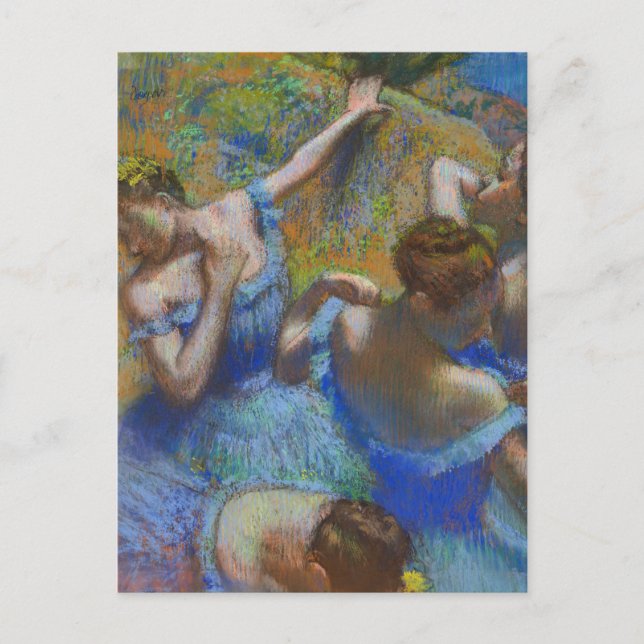 Cartão Postal Bailarinas Azuis Edgar Degas (Frente)