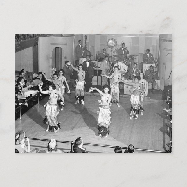 Cartão Postal Bailarinas de Cabaré, 1941 (Frente)