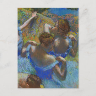 Cartão Postal Bailarinas do Balé Azul Edgar Degas