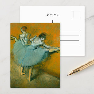Cartão Postal Bailarinas na Barra   Edgar Degas